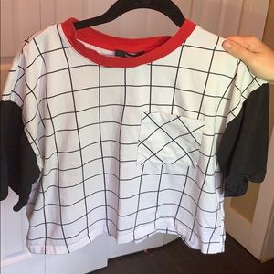 Forever 21 striped crop top